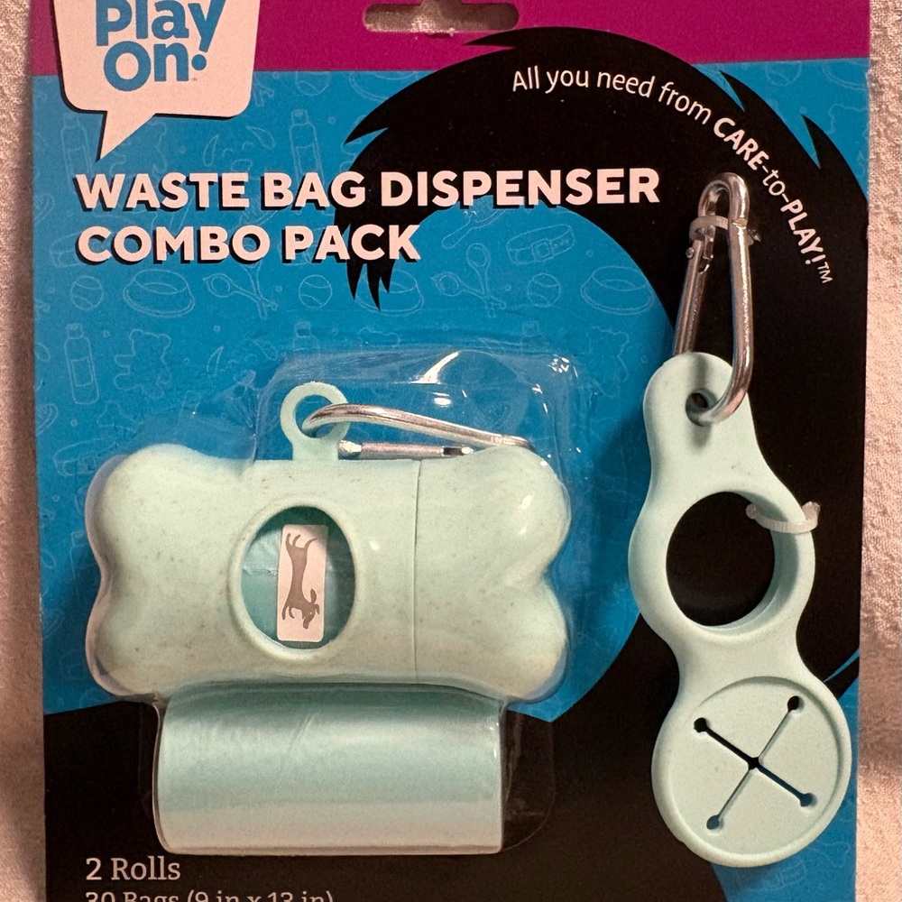 NEW POOP WASTE BAG DISPENSER COMBO PACK